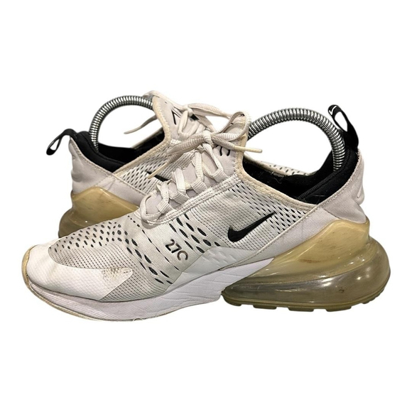 Nike Air Max 270 Shoes Womens Size 9 White Mesh Running Sneakers AH6789-100 - Picture 5 of 12